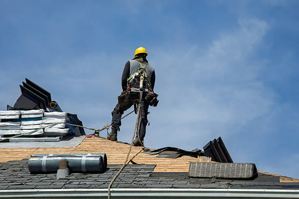 Professional Storm Damage Roof Repair technician working in Bern, ID